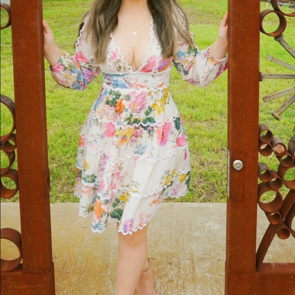 Floral V-Neck Dress